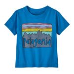 Polo-Para-Bebe-Manga-Corta-Baby-Fitz-Roy-Skies-T-Shirt-Azul-Patagonia