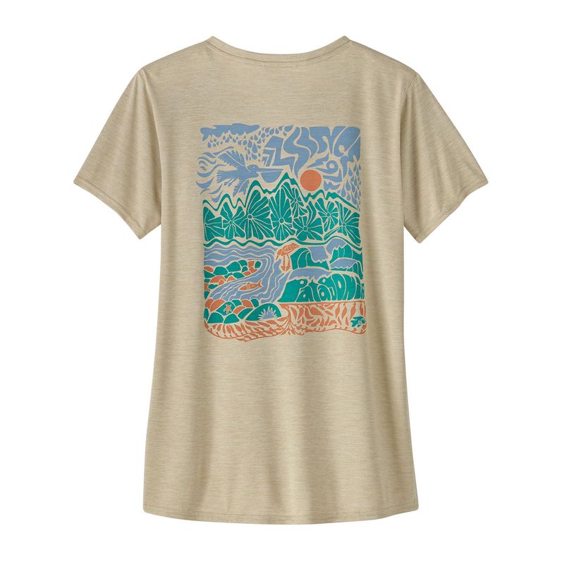 Polo-M-C-Para-Mujer-Capilene-Cool-Daily-Graphic-Beige-Patagonia