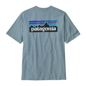 Polo Para Hombre P-6 Logo Responsibili-Tee Azul Patagonia