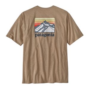 Polo M/C Outdoor Para Hombre Logo Ridge Pocket Responsibili-Tee Café Patagonia