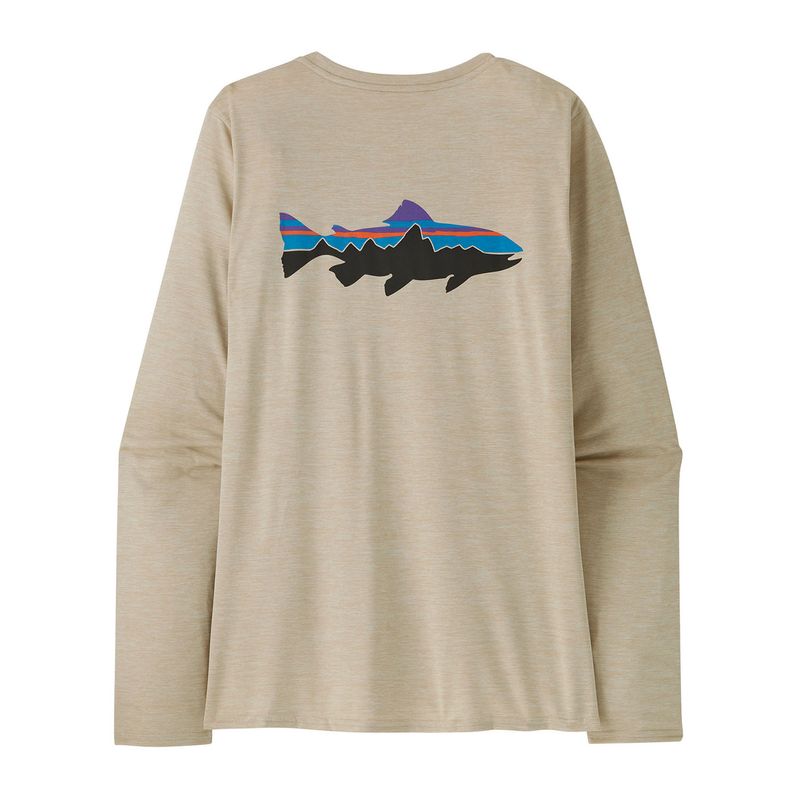 Polo-M-L-Para-Mujer-Capilene-Cool-Daily-Graphic-Beige-Patagonia