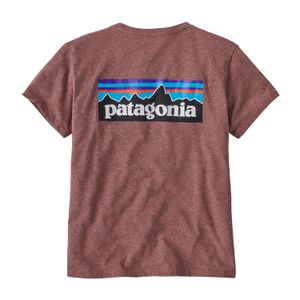 Polo M/L Para Mujer P-6 Logo Responsibili-Tee Morado Patagonia