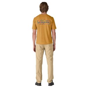 Polo Manga Corta Para Hombre Capilene® Cool Daily Graphic Shirt Mostaza Patagonia