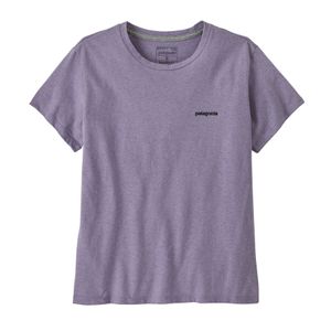 Polo Manga Corta Para Mujer P-6 Logo Responsibili-Tee Morado Patagonia
